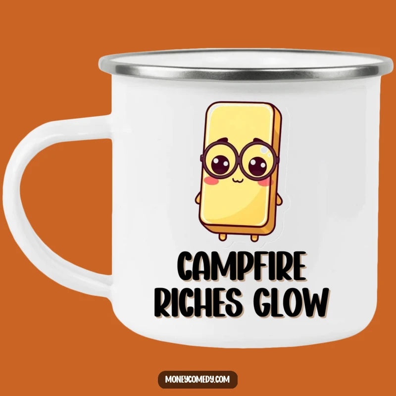 Durable Funny Kawaii Gold Bar Camping Mug: Monocle Outdoor Luxury Gift