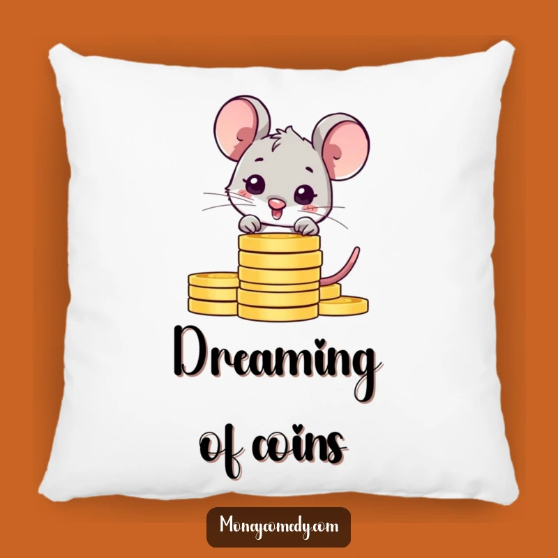 Funny Shy Mouse Pillow: Peeking Coin Comfort, Hilarious Accent, Perfect Saving Gift