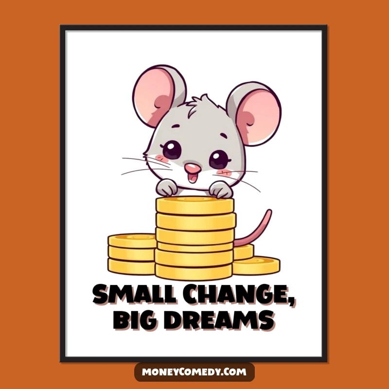 Free Printable Mouse Wall Art: Shy Saver Funny Downloadable Decor for Cozy Spaces