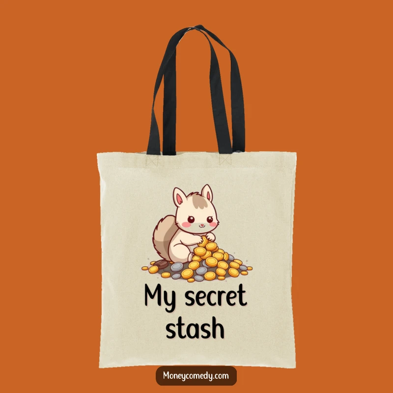 Funny Squirrel Tote Bag: Kawaii Saver Accessory, Hilarious Carry-All, Perfect Gift